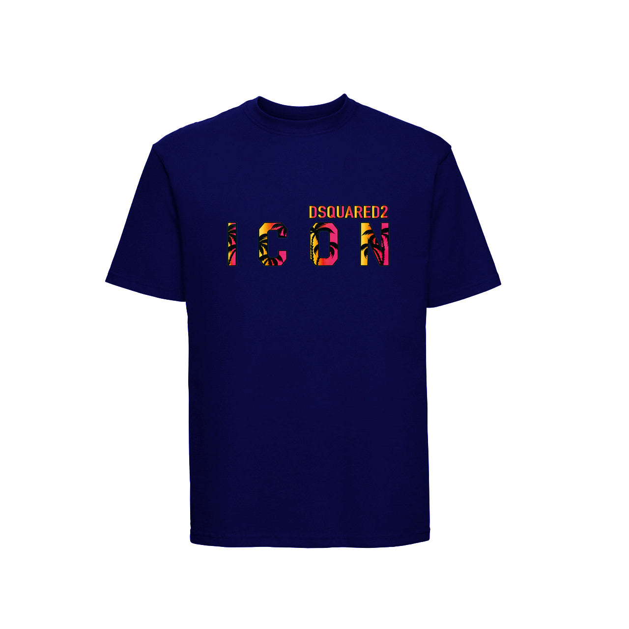 T-Shirt ICON Dsq2 Μπλε Σκούρο